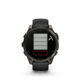 Garmin fenix 8 3,56 cm (1.4") AMOLED 47 mm Digital 454 x 454 pixel Berøringsskærm Sort Wi-Fi GPS (satellit)