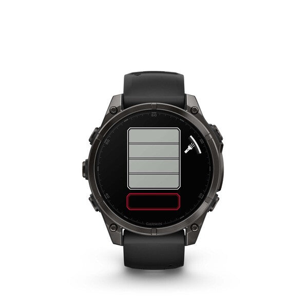 Garmin fenix 8 3,56 cm (1.4") AMOLED 47 mm Digital 454 x 454 pixel Berøringsskærm Sort Wi-Fi GPS (satellit)