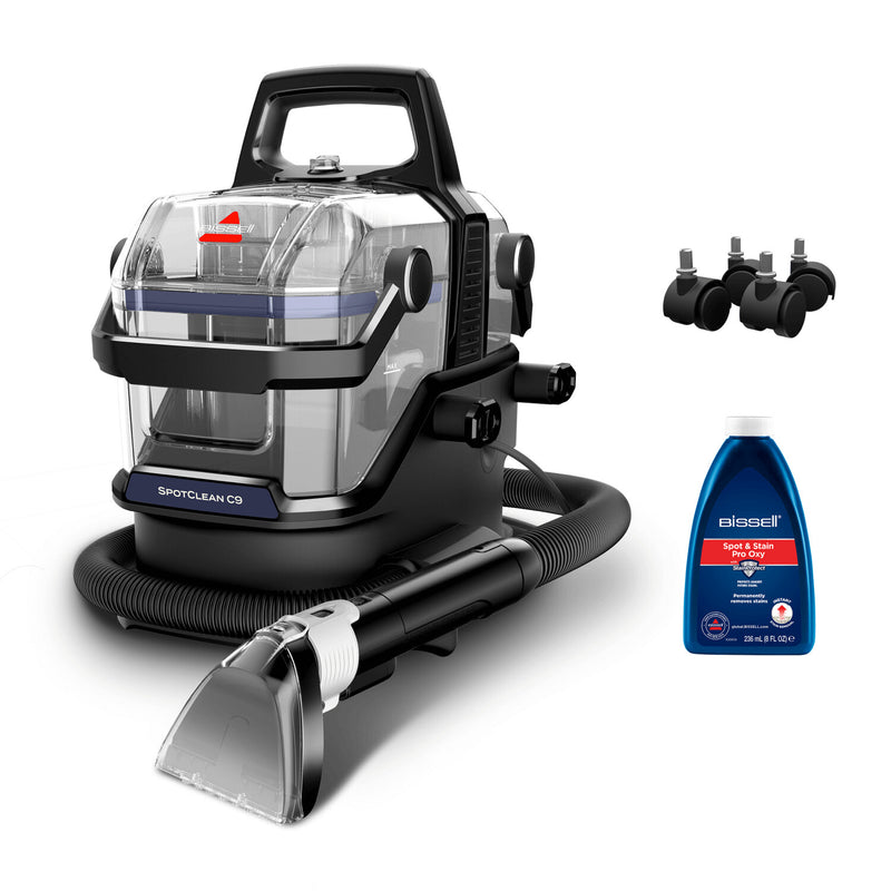 Bissell SpotClean C9 Select rengøringsmaskine til tæppe Håndholdt Dyb Sort, Transparent