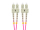 Lanberg FO-SUSU-MD41-0050-VT InfiniBand og fiberoptisk kabel 5 m SC Violet