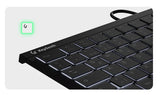 KeySonic KSK-5211ELU (DE) tastatur Hjem USB QWERTZ Tysk Sort
