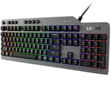 Lenovo Legion K500 tastatur Spil USB QWERTY US engelsk Sort, Grå