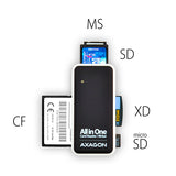 Axagon CRE-X1 kortlæser USB 2.0 Sort, Hvid