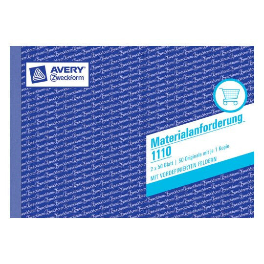 Avery 1110 administrationsbog Blå, Hvid