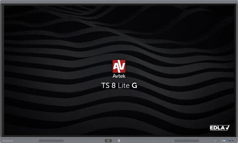 Avtek International TS 8 Lite G 75 Interaktivt fladpanel 190,5 cm (75") LED Wi-Fi 420 cd/m² 4K Ultra HD Sort Berøringsskærm Indbygget processer Android 14 24/7