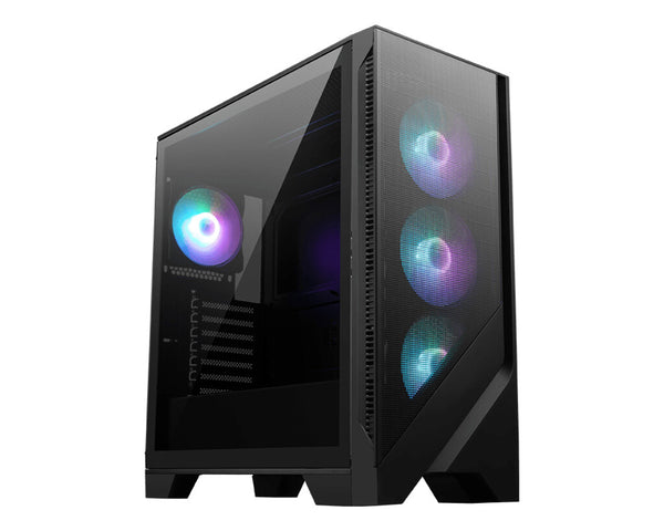MSI MAG FORGE 321R AIRFLOW computeretui Midi Tower Sort, Transparent
