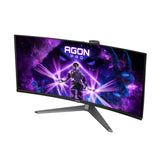AOC AGON PRO AG346UCD computerskærm 86,4 cm (34") 3440 x 1440 pixel Wide Quad HD QD-OLED Sort, Grå