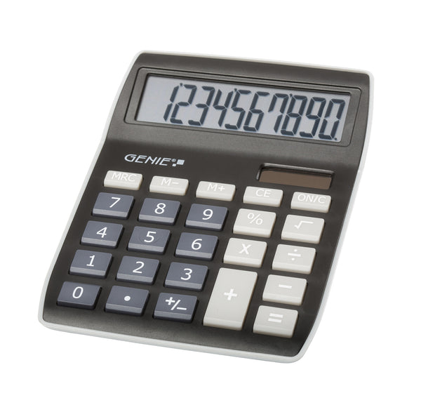 Genie 840 BK regnemaskine Desktop Skærm Sort, Grå