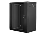Lanberg WF01-6415-10B stativ 15U Vægmonteret stativ Sort