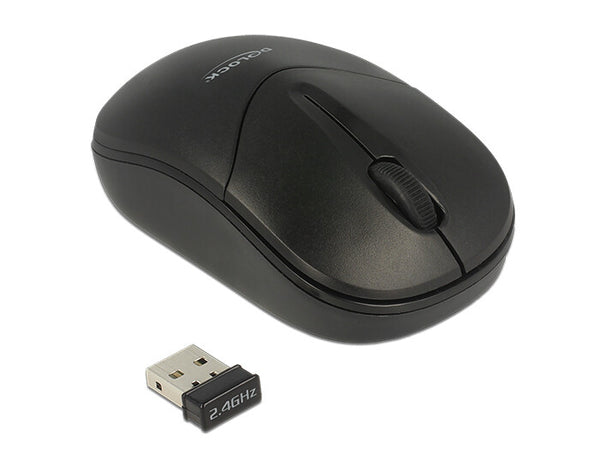 DeLOCK 12494 mus Rejse Ambidextrous RF trådløst Optisk 1000 dpi