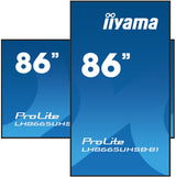 iiyama LH8665UHSB-B1 skilte display Kiosk design 2,18 m (86") LED Wi-Fi 800 cd/m² 4K Ultra HD Sort Indbygget processer Android 11 24/7