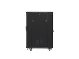 Lanberg FF01-6822-12B stativ 22U Fritstående reol Sort