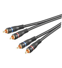 Goobay AVK 132-200 2.0m lydkabel 2 m 2 x RCA Sort