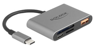 DeLOCK 91016 kortlæser USB 3.2 Gen 2 (3.1 Gen 2) Type-C Grå