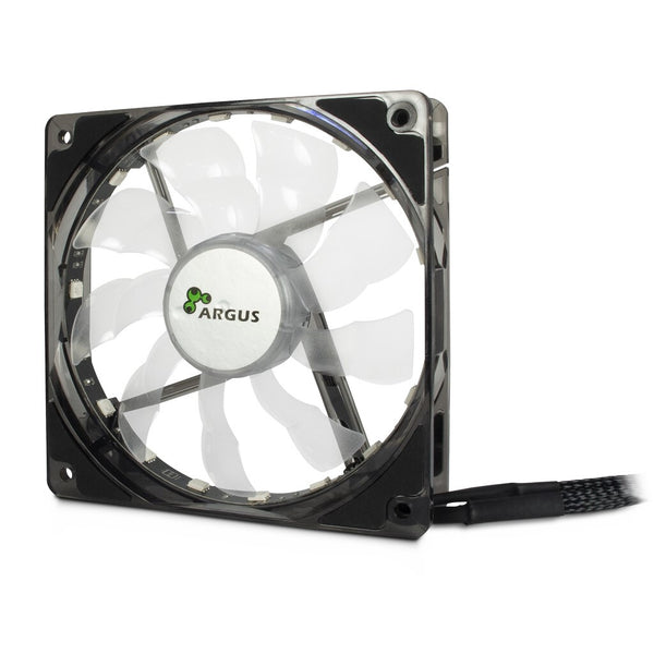 Inter-Tech L-12025 Aura Computerkabinet Ventilator 12 cm Sort