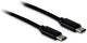 Inter-Tech 88885462 USB-kabel 1 m USB C Sort