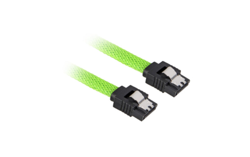 Sharkoon Sata 3 SATA-kabel 0,45 m SATA 7-pin Sort, Grøn