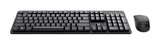 Trust Ody II tastatur Mus inkluderet Kontor RF trådløst QWERTZ Tysk Sort