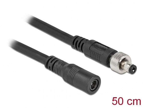 DeLOCK 86570 el-ledning Sort 0,5 m