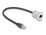 DeLOCK 88187 netværkskabel Sort, Sølv 0,3 m Cat5e S/UTP (STP)