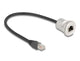 DeLOCK 88187 netværkskabel Sort, Sølv 0,3 m Cat5e S/UTP (STP)