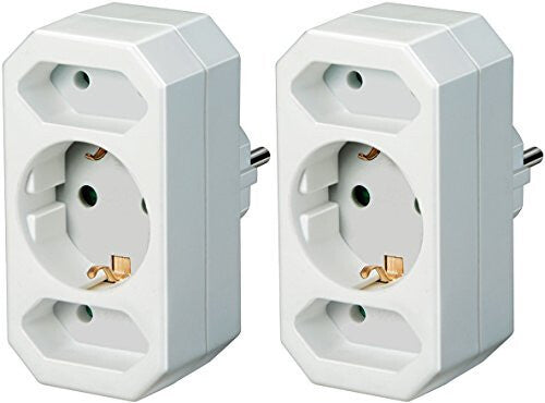 Brennenstuhl BRENN-1508050 strømstik adapter Type C (eurostik) Hvid
