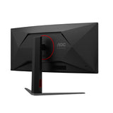 AOC G4 CU34G4ZCA computerskærm 86,4 cm (34") 3440 x 1440 pixel Wide Quad HD Sort, Rød