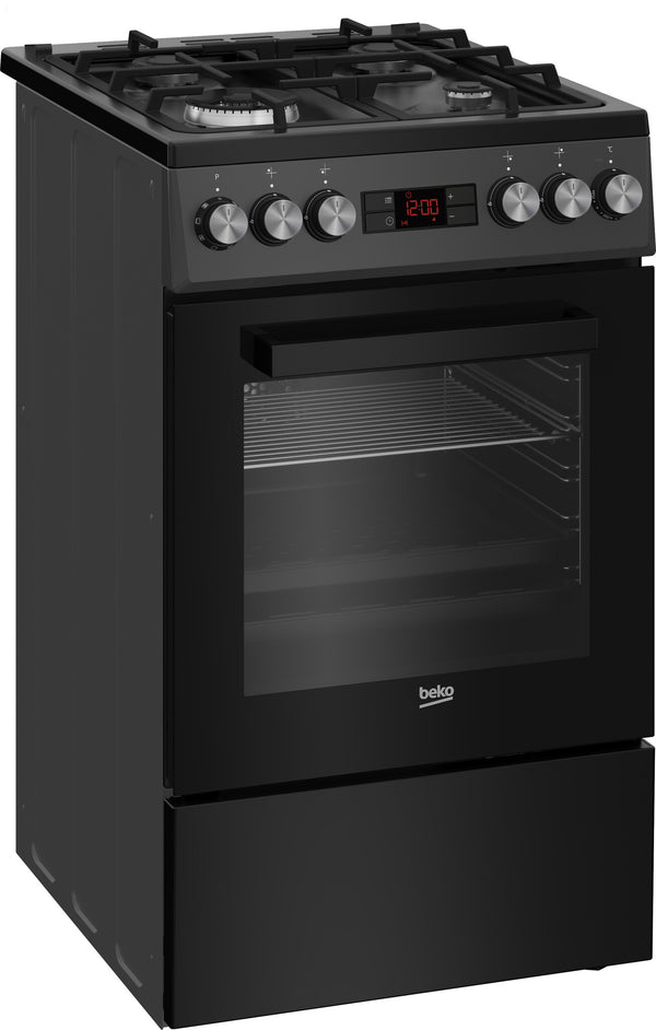 Beko FSM51330DAOT Fritstående komfur Elektrisk Gaskomfur Anthracit