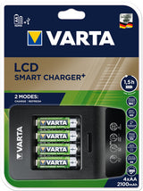 Varta LCD SMART CHARGER+ batterioplader Husholdningsbatteri Vekselstrøm