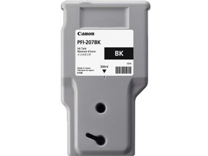 Canon PFI-207 BK blækpatron 1 stk Original Sort