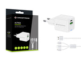 Conceptronic ALTHEA16W oplader til mobil enhed Universel Hvid Vekselstrøm Hurtig opladning Indendørs