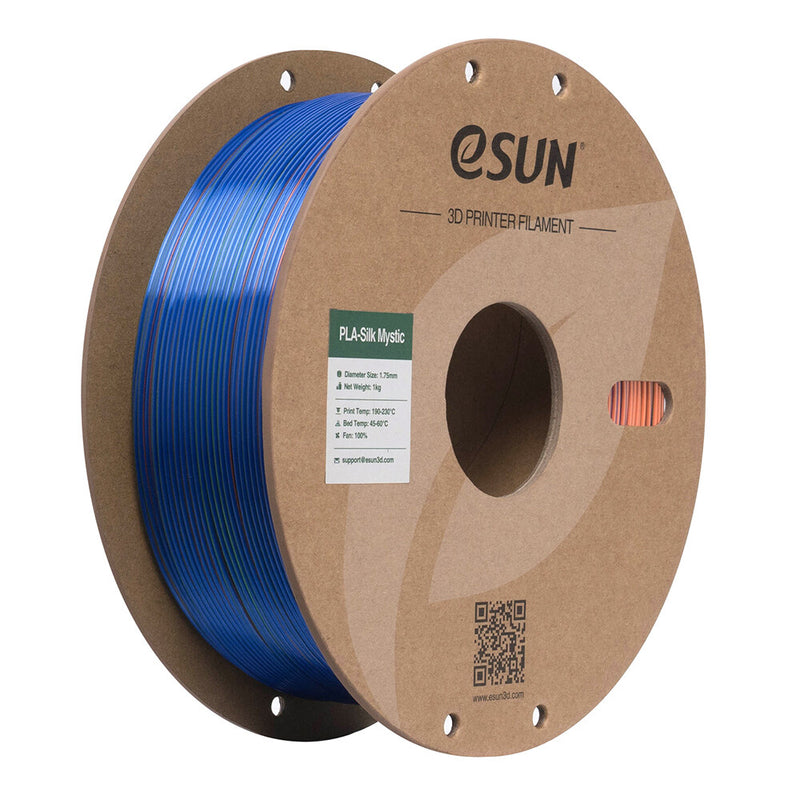 eSUN EPLA-SILK MYSTIC 1,75mm BLUE ORA GRN 1kg Polymælkesyre (PLA) Grøn, Blå, Orange