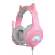 Blade Gaming Tanooki Headset Ledningsført Spil Grå, Lyserød
