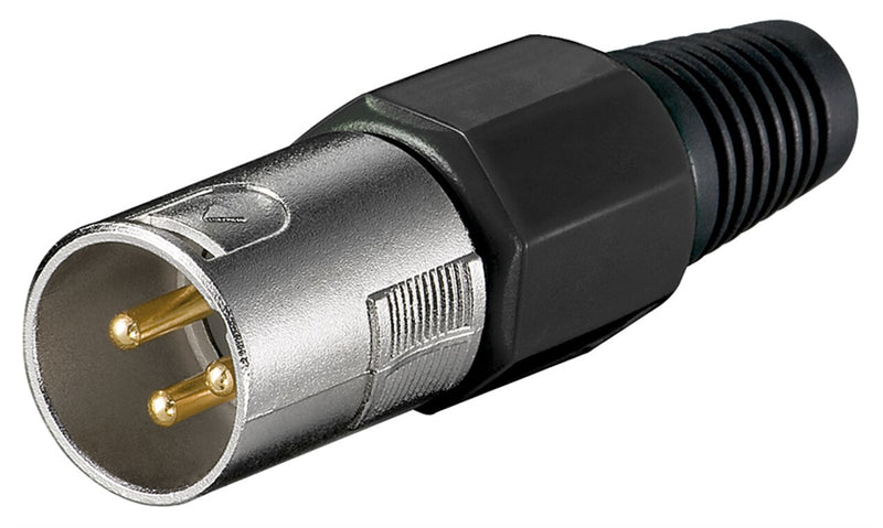 Goobay 11749 kabelsamler XLR (3-pin) Sort, Metallic