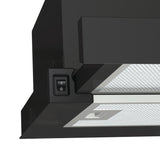 Gorenje TH60E3B emhætte Semi indbygget (træk ud) Sort 350 m³/t