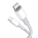 Baseus CATLGD-02 Lightning kabel 1 m Hvid