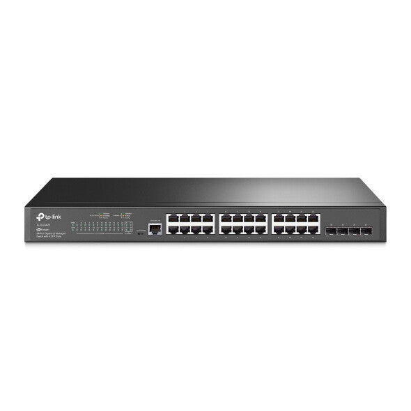 TP-Link JetStream TL-SG3428 netværksswitch Administreret L2/L3 Gigabit Ethernet (10/100/1000) 1U Sort