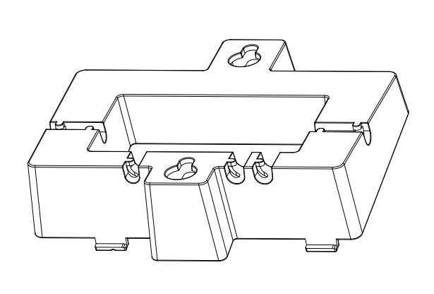 Grandstream Networks wallmounting kit per GRP260x telefonbeslag & -stand Sort, Grå