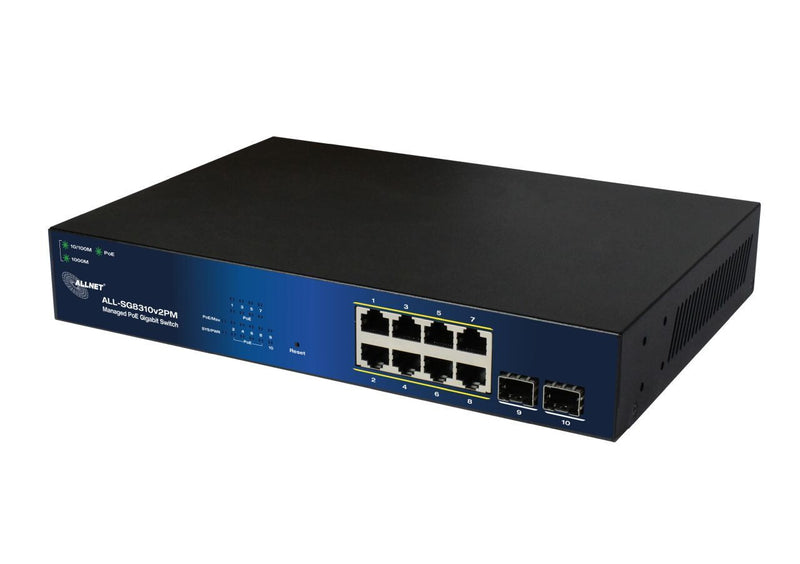 ALLNET 209904 Administreret Gigabit Ethernet (10/100/1000) Strøm over Ethernet (PoE) Sort
