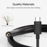 UNITEK C14103BK-1.5M USB-kabel USB 3.2 Gen 1 (3.1 Gen 1) 1,5 m USB A USB C Sort