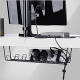 StarTech.com S1MB-DESK-CABLE-TRAY kabelorganisator Skrivebord Kabelkurv Sort 1 stk