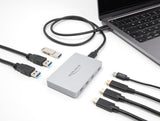 DeLOCK 64279 interface hub USB 3.2 Gen 2 (3.1 Gen 2) Type-C 10000 Mbit/s Grå