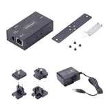 StarTech.com I13P-SERIAL-ETHERNET seriel konverter/repeater/isolator RS-232 RJ-45 Sort