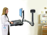 Ergotron StyleView Sit-Stand Combo System with Worksurface 61 cm (24") Væg Aluminium