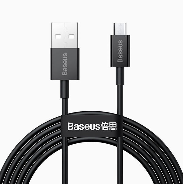 Baseus Superior USB-kabel USB 2.0 2 m USB A Micro-USB A 0,48 Gbit/sek. Hvid