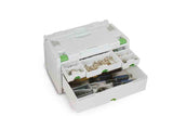 Festool SYS 3-SORT/6 Værktøjskasse Grøn, Hvid