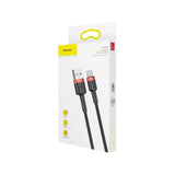 Baseus CATKLF-B91 USB-kabel 1 m USB A USB C Sort, Rød