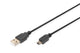 Digitus AK-300130-030-S USB-kabel USB 2.0 3 m USB A Mini-USB B Sort
