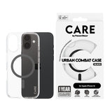 PanzerGlass CARE™ by ® Urban Combat Case Transparent m. Sort MagSafe iPhone 16