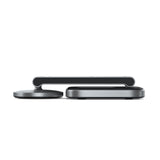 Satechi ST-Q31FM-EA oplader til mobil enhed Hovedtelefoner, Smartphone, SmartWatch Grå, Sort USB Trådløs opladning Indendørs